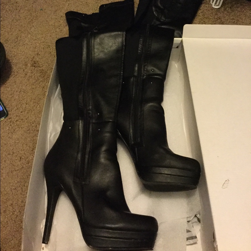 Over the knee thigh high boots
